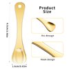 WY LIGHTING LEVEL 3Pcs Mini Skin Care Spoons Reusable Cosmetic Scoop Massage Metal Makeup Spatula Face Cosmetic Applicator Scoop Beauty Cosmetic Tool for Cream Lotions Moisturizers Mixing and Sampling