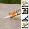 Sikaflex Crack Flex Sealant, Gray, High performance, textured polyurethane sealant, self-leveling, sealant for sealing horizontal cracks, 10,1 fl. Oz