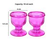 WHOLELIFEOBJECTS Glass Eye Wash Cup with Engineering Design to Fit Eyes for Effective Eye Cleansing - Eye Shaped Rim, Snug Fit Set of 2 (Pink)