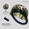 French Amie Curve Oval Onyx Celluloid Handmade Ponytail Elastic Hair Tie for Women and Girls