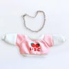 niannyyhouse 20cm Plush Doll Clothes Loose Long Sleeve Sweatshirt Accessories Kpop Doll Dressup (Pink)