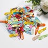 MJIYA 100 Pack Clips for Hair, Hair Barrettes For Girls Metal Snap Hair Clips Accessories (Multicolor 3-5CM)