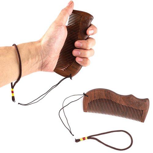 Birth Comb for Labor Pain, Wooden Birthing Comb with Tassel, Childbirth Hair Comb with Plastic Storage Case Pregnancy Comb Delivery Essentials for First Time Moms Pregnancy Gift