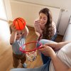 Shindel 6PCS Mini Basketballs, Inflatable Basketball Rubber Basketballs with Pump for Over Door Mini Hoop for Kids Adults Indoor Outdoor Play, for Kids, Christmas Party Favors