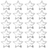 Qianyu 20 PCS 1.22" Star Hair Clips for Girls Non Slip Star Hair Barrettes Y2K Silver Metal Hair Accessories Kawaii Snap Kids Women Decoration Face Wash Clip Decoration