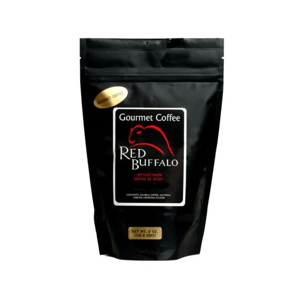 Red Buffalo Toasted Almond Decaf Coffee, Ground, 12 ounce