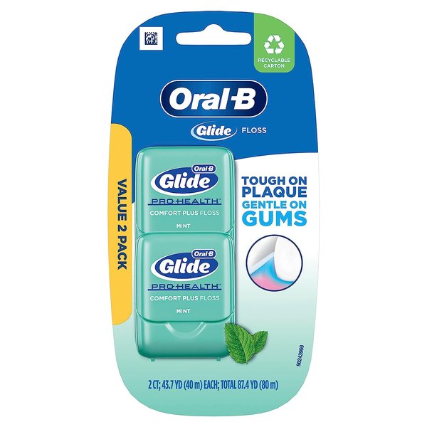 Crest Glide Comfort Plus Dental Floss, Mint Flavor - 1 Ea