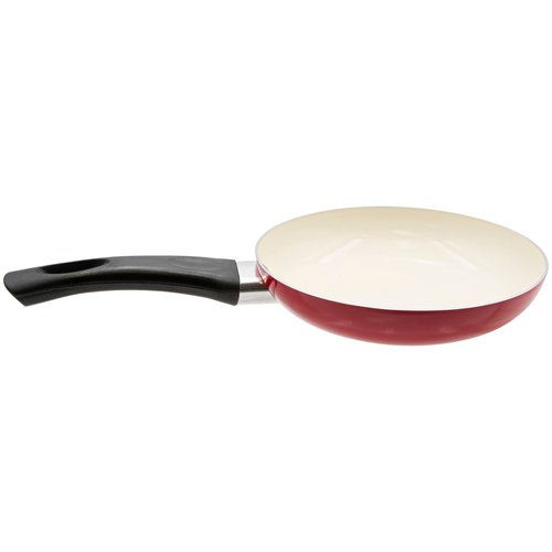 Handy Gourmet Ceramic Non-Stick 7" Aluminum Fry Pan in Red