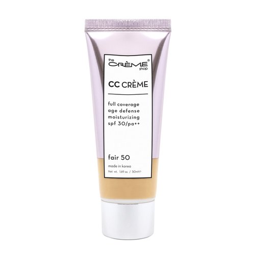 The Creme Shop Color-Adapting Makeup Infused with Kokum Butter, Grapeseed Oil, Cica, Vitamin C, and Aloe Leaf Extract - Full Coverage, Hydrating, SPF 30 - Inclusivity in Every Shade – FAIR 50