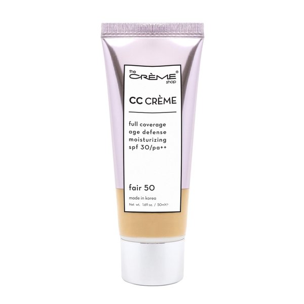 The Creme Shop Color-Adapting Makeup Infused with Kokum Butter, Grapeseed Oil, Cica, Vitamin C, and Aloe Leaf Extract - Full Coverage, Hydrating, SPF 30 - Inclusivity in Every Shade – FAIR 50