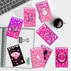 BOLNEY 24 Pcs Pink Girl Party Favors | Set of 12 Invisible Ink Pen and 12 Pink Girl Mini Notepads | Gift Bag Stuffers Pink Girl Party Supplies