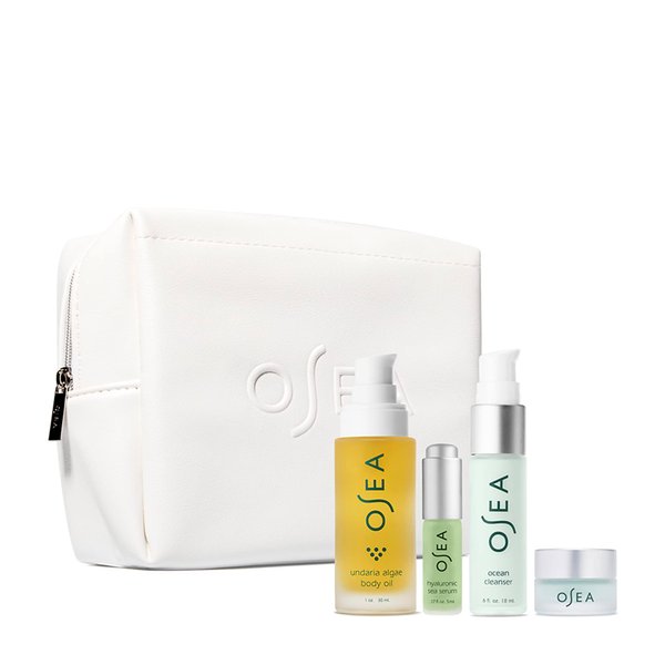 OSEA Bestsellers Discovery Skincare Set - 4-piece Skincare Set - Body Oil, Cleanser, Water Cream, and Serum - Vegan & Cruelty-Free Clean Beauty - Ideal for Beauty Gifts for Her - Gifts for Him