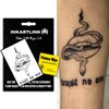 INKARTLINK Temporary Tattoos, Semi Permanent Tattoos, Adult Art Designs, Party Favors, Waterproof, Realistic, No Adhesive, No Reflective, Lasts 1-2 Weeks, Medium (Betrayal 2)