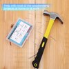 376pcs Hardware Nails Assortment kit with 2" Nails & 8oz Claw Hammer, Nails for Hanging Pictures, Picture Hanging Nails, Finishing nails, Wall nails, Small nails, Wood nails and Hammer