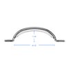 LIZAVO V171 6-1/2" Gate Handle, Screen Door Handle in Stainless Steel Color- 2 Pack