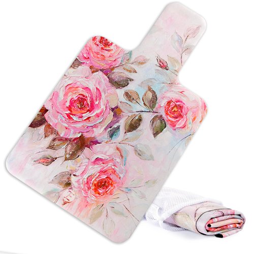 Pilates Reformer Mat Towel With Shoulders - Non-Slip, Great Grip, Easy to Wash, Lightweight Portable Mat