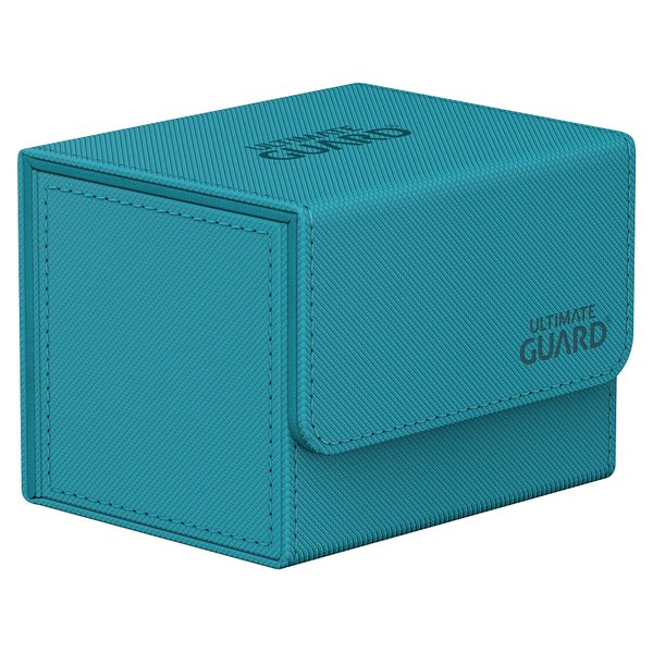 Ultimate Guard Sidewinder 100+, Deck Box for 100 Double-Sleeved TCG Cards, Petrol, Magnetic Closure & Microfiber Inner Lining for Secure Storage