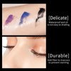 Kyannkara Washable Mascara Eye Makeup, Lengthening Mascara Volumizing Mascara Mascara Makeup Blue With Eyebrow comb