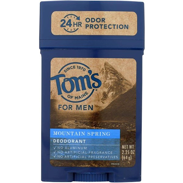Tom's of Maine Natural Long Lasting Men's Deodorant, Mountain Spring 2.25 oz