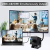 IEights 4K 60fps HDMI Webcam USB3.0 Camera Dual Output Wide Angle 120degree Low Distortion Lightburn_Camera 2X Digital Zoom Webcamera H.264 High Speed USB Security Cameras for Computer TV Monitor