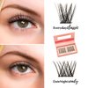 Quickie by LLBA DIY Lash Extensions | Handmade Cluster Individual Lashes | C/D Curl | 8-16mm Mixed Lengths | Easy Home Eyelash Extensions Application (Everyday Classic 003, C 10mm-16mm)