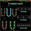 Christmas Necklace Light Up, 5PCS Christmas Accessories, LED Christmas Lights Necklace Light Up, 3 Modes Christmas Kids Party Favors Xmas Bells Trees Bulbs Lighted Christmas Necklace Party Supplies