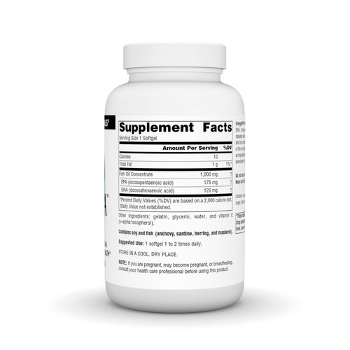 Source Naturals OmegaEPA Fish Oil - Marine Lipids with EPA & DHA Supports Cardiovascular & Brain Health - 100 Softgels