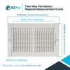 EZ-FLO 10 x 4 Inch (Duct Opening) White Air Vent Cover for Wall or Ceiling, Two-Way Ventilation Register, Solid Steel HVAC Cover, 61609