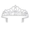 ACO-UINT Silver Birthday Crown for Women, Happy Birthday Headband It's My Birthday Crown, Birthday Girl Crown Birthday Queen Tiara Birthday Decorations Birthday Gifts