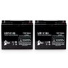 2 Pack Replacement for Minuteman XRT BP1 Battery Pack Battery - Replacement UB12180 Universal Sealed Lead Acid Battery (12V, 18Ah, 18000mAh, T4 Terminal, AGM, SLA)