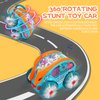 Speedlite Dynamic Gear-Powered Car with Led Lights, Children's Transparent Luminous Toy Car, Bump and Go Toy Cars with Colorful Moving Gears, Transparent Luminous Toy Car Suitable for Boys Girls