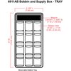 ArtBin 6911AB Sew-Lutions Bobbin/Supply Box Sewing Organizer, [1] Plastic Storage Case, Clear