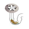 DrainWig Shower Drain Hair Catcher, Disposable Drain Protector, Flower, 2 Pack