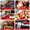 1:24 Scale Model X Alloy Car Model Diecast Toy Vehicles for Kids, car Model X Gull Wing Door，Pull Back Alloy Car with Lights and Music,Gifts for Boys and Girls (red)