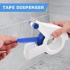 QKDS Masking Paint Tape Dispenser, Portable Paint Tape Applicator for Trim, Easy to Grip Rounded Handles and Accurate Tape Application, Saves Time Compact Design for On The Go Usage(White)