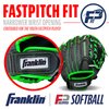 Franklin Sports Softball Glove - Windmill Fastpitch + Slowpitch Softball Glove - Green Softball Mitt - Right Hand Throw Adult + Youth - 12", Lime