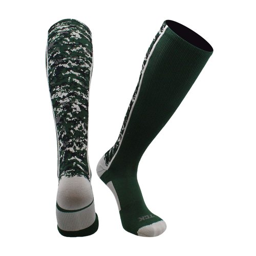 TCK Digital Camo OTC Socks (Dark Green, Medium)
