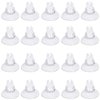 Pawfly 20 Pack Aquarium Suction Cups with Clips and Adjustable Zip Ties Cables Fish Tank Tools for Binding Moss Holding Airline Tubing Decorations Shrimp Nests and Reptile Hammocks