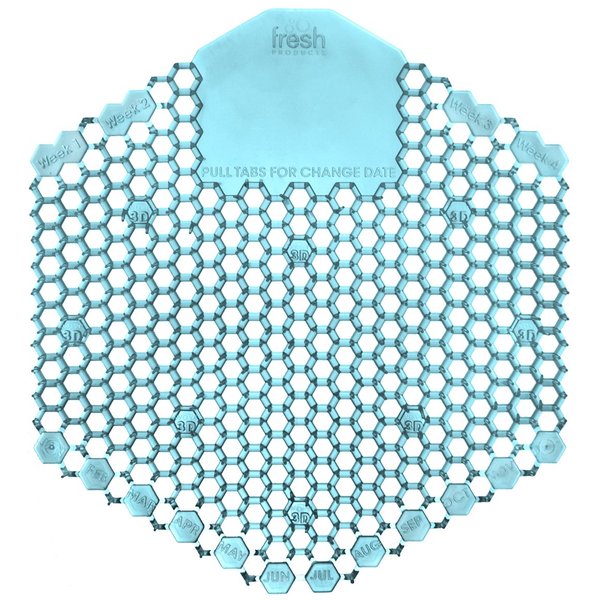 Wave 3D Urinal Screen 10 Pack- Ocean Mist