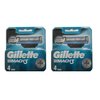 Gillette Mach3 Razor Blades for Men, Pack of 4 Refill Blades (2 Packs)