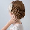 Flower Girl Hair Accessory Pearls White Floral Cute Elegant Hair Pin for Bridesmaid Wedding Dress Shows Children' Day Party