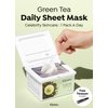 A'PIEU Daily Sheet Mask (Green Tea) - Moisturizing Korean Face Masks, 30-day supply, Lyocell fabric for comfort, Saturated with Green Tea Extract Essence