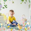 Fahacop 20 Pack Easter Wind Up Chick and Bunny Toys Wind-up Plush Toys for Easter Egg Hunt Basket Stuffers Easter Party Supplies, 4 Colors