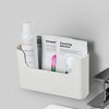 YOHOM No Drilling File Holder Wall Mails Magazines Organizer Adhesive Door Mount, Single Pocket, Off-white