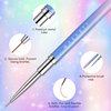 Makartt Nail Art Brushes,Liner for Nails, 5pcs, 7/9/11/15/25mm, Easy Hold, Thin Nail Art Design Brush Detail Brush for Gel Polish Nail Paintings Different Lines 3D Nail Pattern French Tips Nail Tool