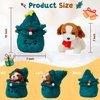 Christmas Stuffed Animals Dog Plush Toy & Christmas Tree Plush Decorations,Christmas Plushies Gifts for Kids,Cute Stuffed Puppy Festival Tree Shaped Plushie,Perfect for Xmas Decor & Storing Toy (2Pcs)