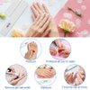 Nail File for Acrylic Nails 12pcs, 80/80 Grit Files Emery Boards, Jumbo Washable Thick Professional Square Nail File Manicure Tools for Nail Tech