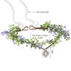 SWEETV Fairy Flower Leaf Crowns for Women Elven Princess Tiara Elf Headpiece for Cosplay Halloween Costume Photoshoot Wedding