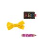 Mud Pie Back To School Hair Clip Set, Pencil 3 Count (Pack of 1)