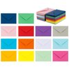 Purple Q Crafts 140 Mini Envelopes 14 Assorted Colors,Gummed closure, Gift Card, Business Card Envelopes 4"x 2.7"